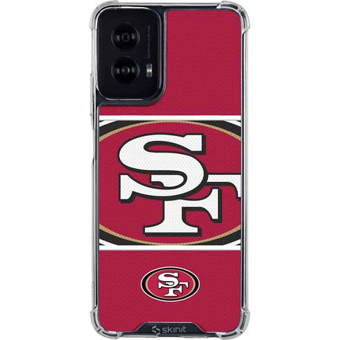 NFL San Francisco 49ers Zone Block Moto G Power 5G (2024) Clear Case