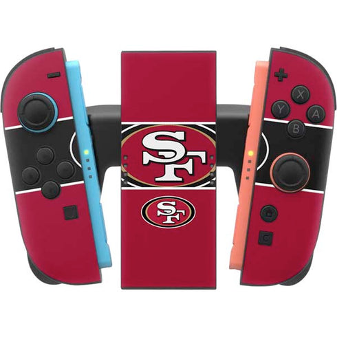 NFL San Francisco 49ers Zone Block Nintendo Switch 2 (2025) Joy-Con Controller Skin