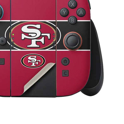 NFL San Francisco 49ers Zone Block Nintendo Switch 2 (2025) Joy-Con Controller Skin
