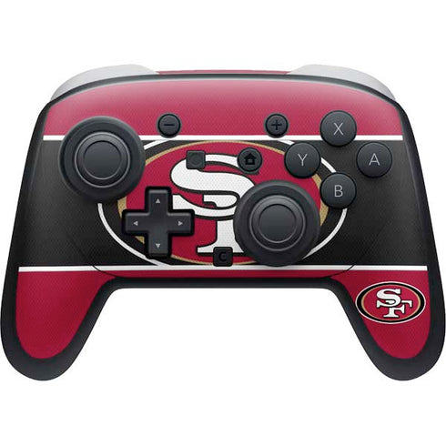 NFL San Francisco 49ers Zone Block Nintendo Switch 2 (2025) Pro Controller Skin
