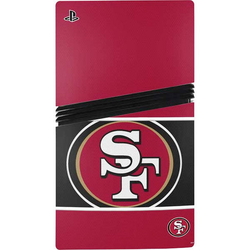NFL San Francisco 49ers Zone Block PS5 Pro Disk Console Skin