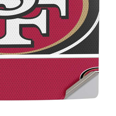 NFL San Francisco 49ers Zone Block PS5 Pro Disk Console Skin