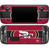 NFL San Francisco 49ers Zone Block Steam Deck Handheld Gaming Computer OLED Skin