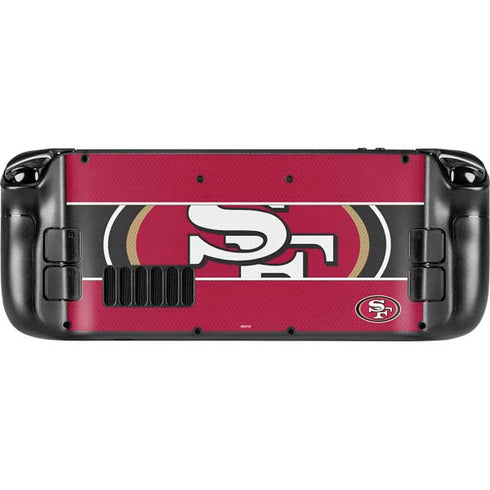 NFL San Francisco 49ers Zone Block Steam Deck Handheld Gaming Computer OLED Skin