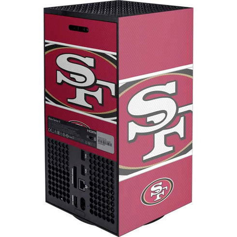 NFL San Francisco 49ers Zone Block XBox Series X Digital Edition Console Skin
