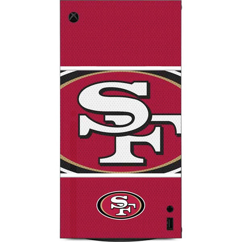 NFL San Francisco 49ers Zone Block XBox Series X Digital Edition Console Skin