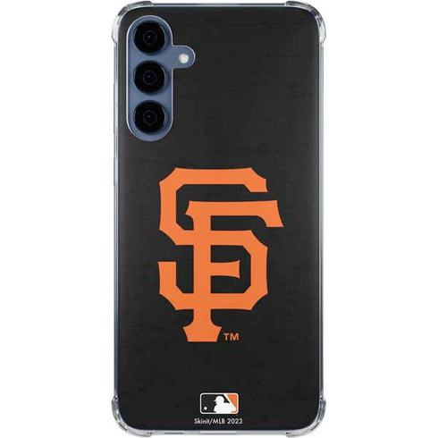 MLB San Francisco Giants - Solid Distressed Galaxy A35 5G Clear Case