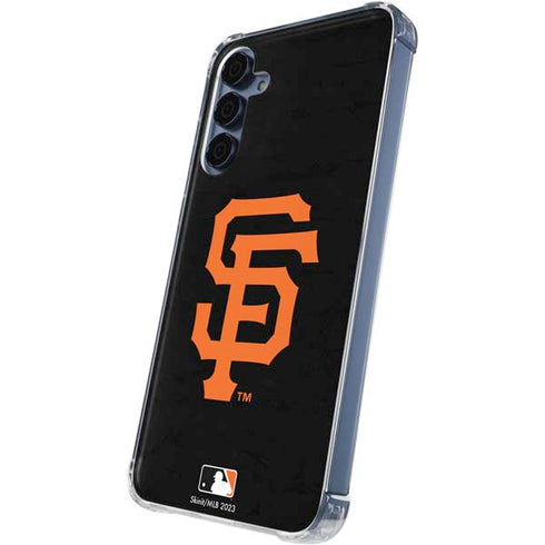 MLB San Francisco Giants - Solid Distressed Galaxy A35 5G Clear Case