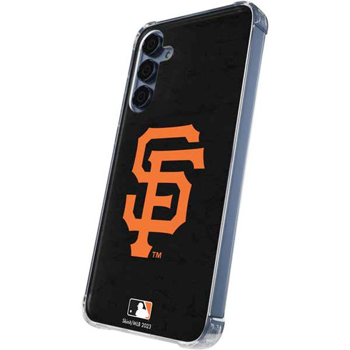 MLB San Francisco Giants - Solid Distressed Galaxy A55 5G Clear Case