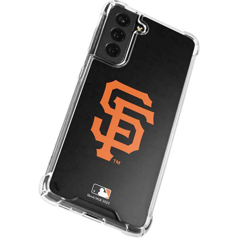 MLB San Francisco Giants - Solid Distressed Galaxy S22 Plus Clear Case