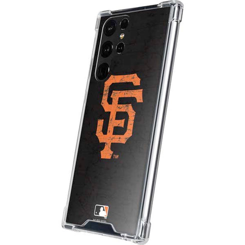 MLB San Francisco Giants - Solid Distressed Galaxy S23 Ultra Clear Case