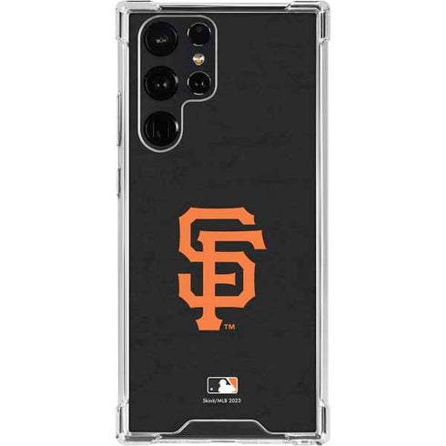 MLB San Francisco Giants - Solid Distressed Galaxy S23 Ultra Clear Case