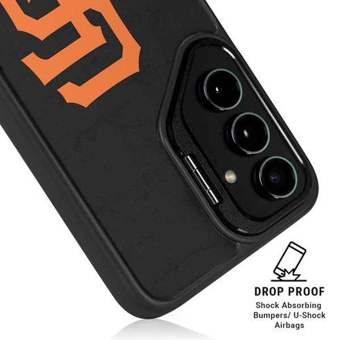 MLB San Francisco Giants - Solid Distressed Galaxy S25 Kickstand Case