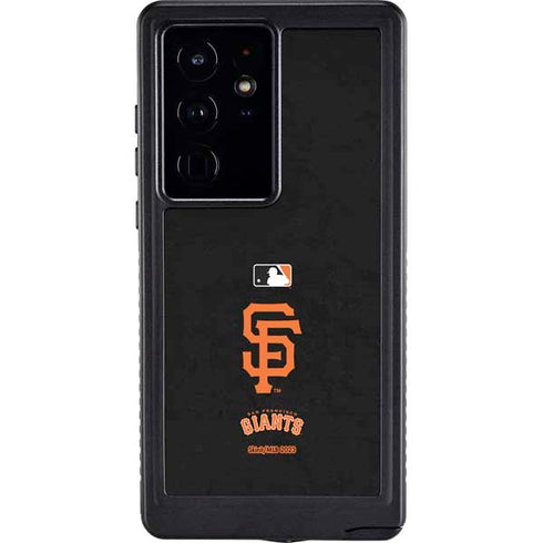 MLB San Francisco Giants - Solid Distressed Galaxy S24 Ultra Waterproof Case