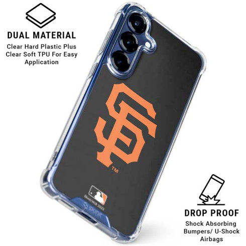 MLB San Francisco Giants - Solid Distressed Galaxy S25 Plus Clear Case