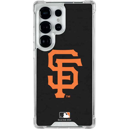 MLB San Francisco Giants - Solid Distressed Galaxy S25 Ultra Clear Case