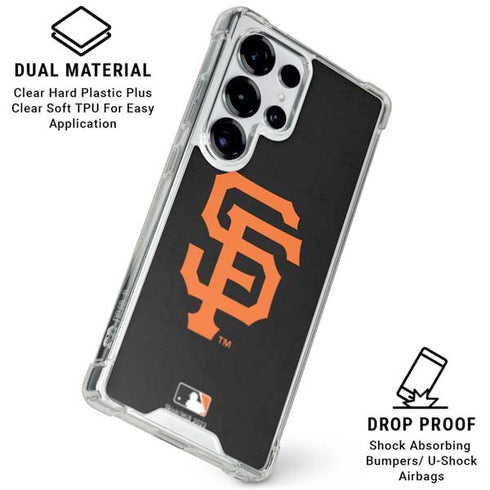 MLB San Francisco Giants - Solid Distressed Galaxy S25 Ultra Clear Case