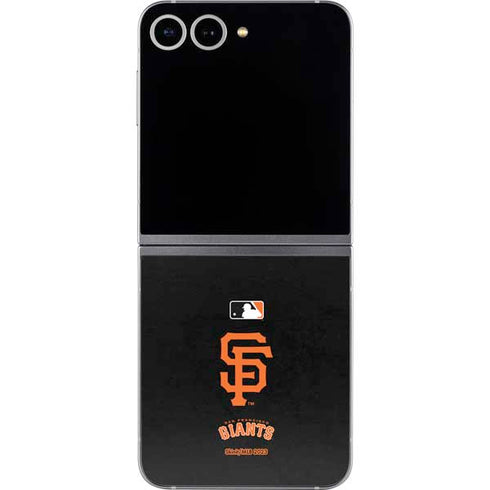 MLB San Francisco Giants - Solid Distressed Galaxy Z Flip6 Skin