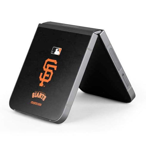 MLB San Francisco Giants - Solid Distressed Galaxy Z Flip6 Skin