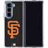 MLB San Francisco Giants - Solid Distressed Galaxy Z Fold5 5G Clear Case