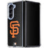 MLB San Francisco Giants - Solid Distressed Galaxy Z Fold5 5G Clear Case