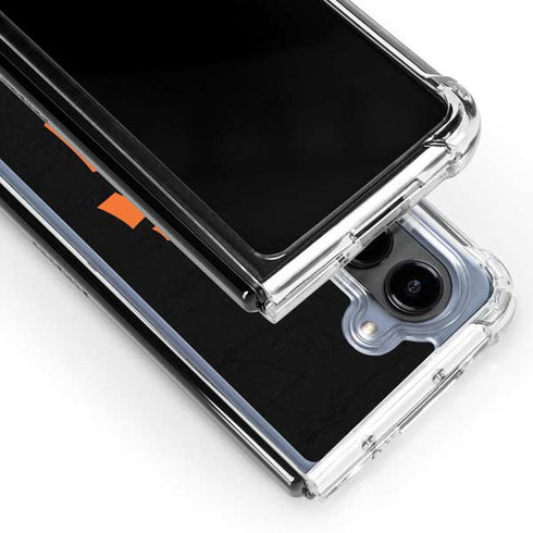 MLB San Francisco Giants - Solid Distressed Galaxy Z Fold5 5G Clear Case