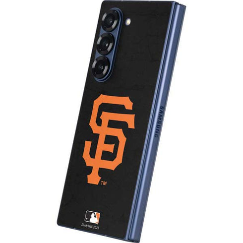 MLB San Francisco Giants - Solid Distressed Galaxy Z Fold6 Skin