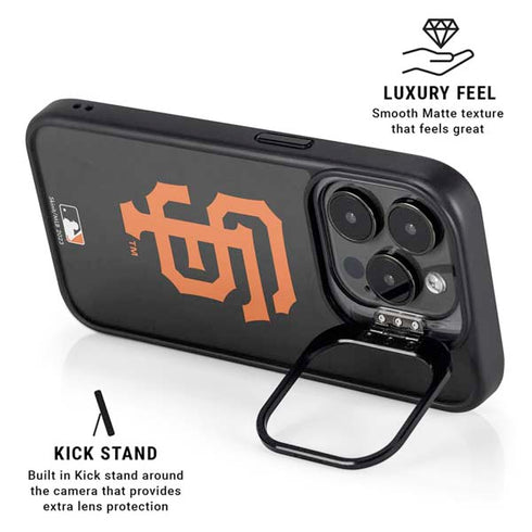 MLB San Francisco Giants - Solid Distressed iPhone 13 Pro Kickstand Case