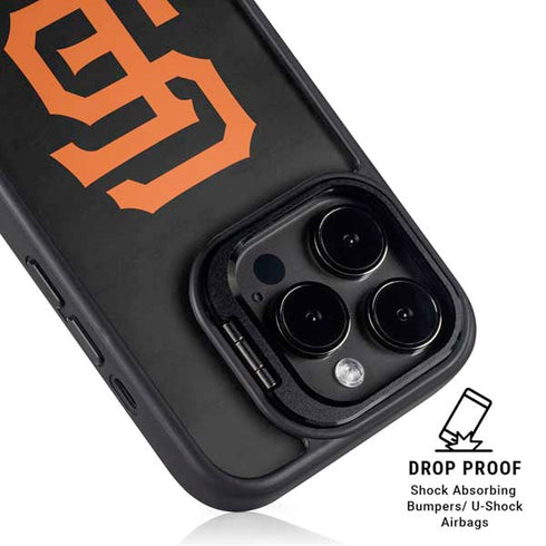 MLB San Francisco Giants - Solid Distressed iPhone 13 Pro Kickstand Case