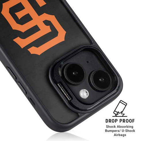 MLB San Francisco Giants - Solid Distressed iPhone 15 Plus Kickstand Case