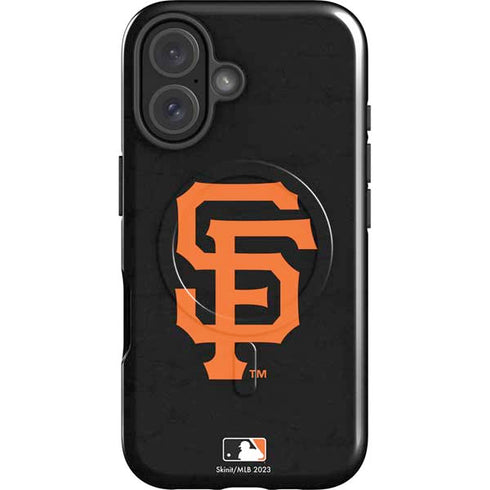 MLB San Francisco Giants - Solid Distressed iPhone 16 Plus Magsafe Impact Case