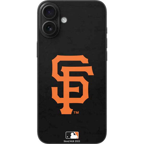 MLB San Francisco Giants - Solid Distressed iPhone 16 Plus Skin
