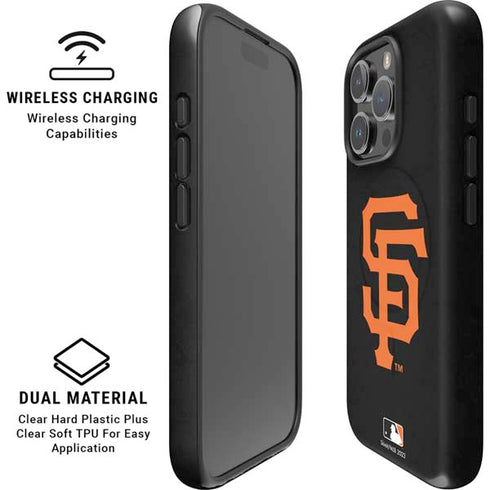 MLB San Francisco Giants - Solid Distressed iPhone 16 Pro Magsafe Impact Case