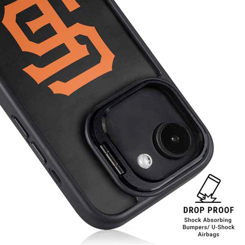 MLB San Francisco Giants - Solid Distressed iPhone 16e Kickstand Case