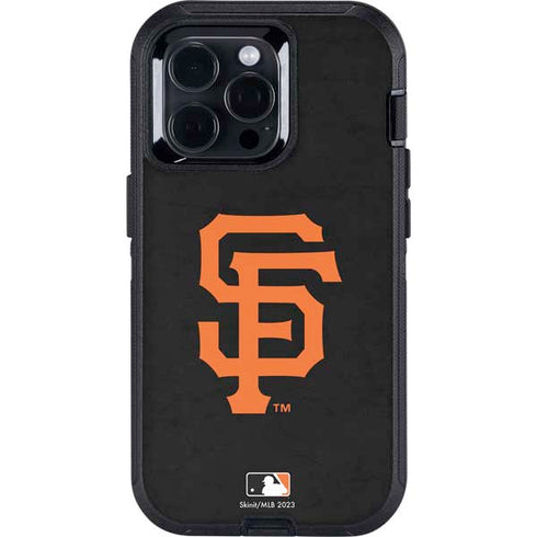 MLB San Francisco Giants - Solid Distressed Otterbox Defender iPhone Skin