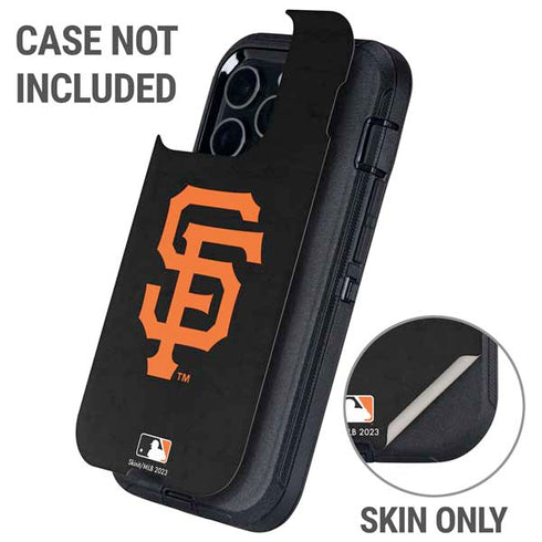 MLB San Francisco Giants - Solid Distressed Otterbox Defender iPhone Skin