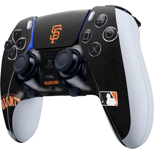 MLB San Francisco Giants - Solid Distressed PS5 DualSense Edge Pro Controller Skin