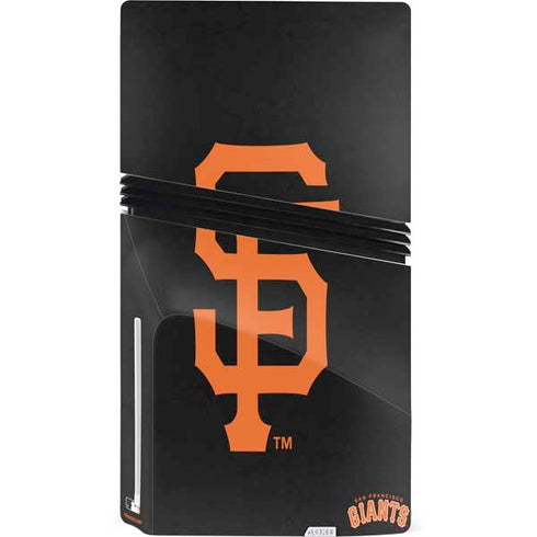 MLB San Francisco Giants - Solid Distressed PS5 Pro Disk Console Skin