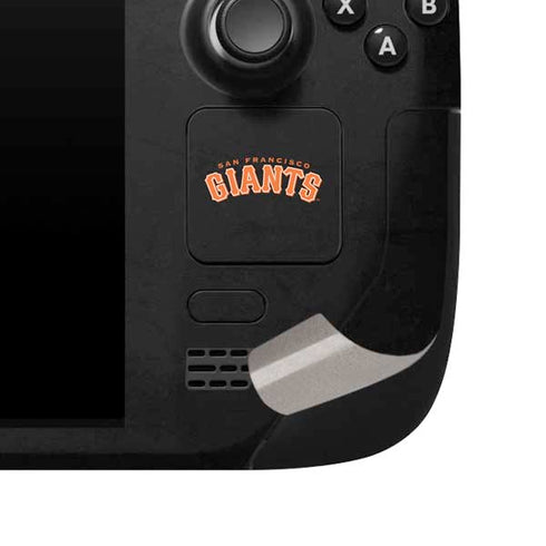 MLB San Francisco Giants - Solid Distressed Steam Deck Handheld Gaming Computer Skin