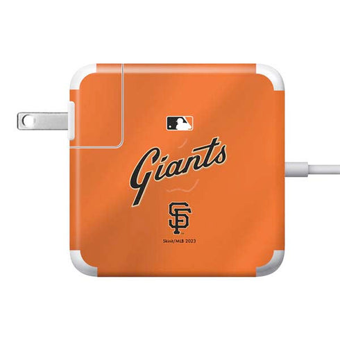 MLB San Francisco Giants Alternate Home Jersey 85W Power Adapter (15 and 17 inch MacBook Pro Charger) Skin