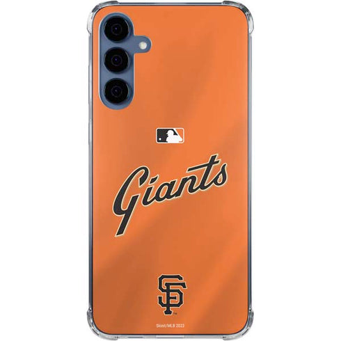 MLB San Francisco Giants Alternate Home Jersey Galaxy A55 5G Clear Case