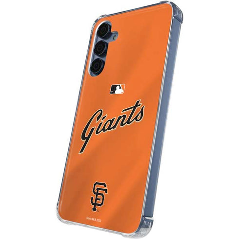 MLB San Francisco Giants Alternate Home Jersey Galaxy A55 5G Clear Case