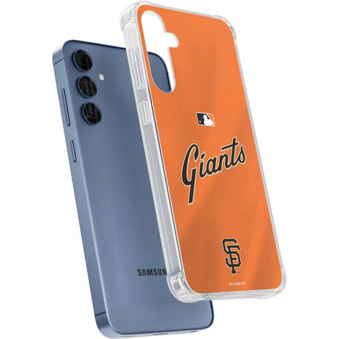 MLB San Francisco Giants Alternate Home Jersey Galaxy A55 5G Clear Case