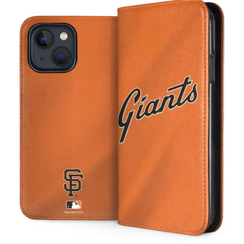 MLB San Francisco Giants Alternate Home Jersey iPhone 15 Plus Folio Case