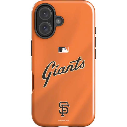 MLB San Francisco Giants Alternate Home Jersey iPhone 16 Plus Impact Case