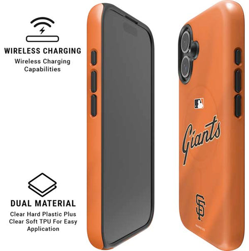 MLB San Francisco Giants Alternate Home Jersey iPhone 16 Plus Magsafe Impact Case