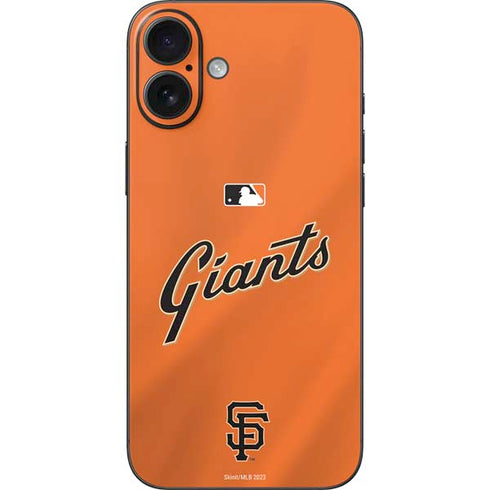 MLB San Francisco Giants Alternate Home Jersey iPhone 16 Plus Skin
