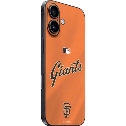 MLB San Francisco Giants Alternate Home Jersey iPhone 16 Plus Skin