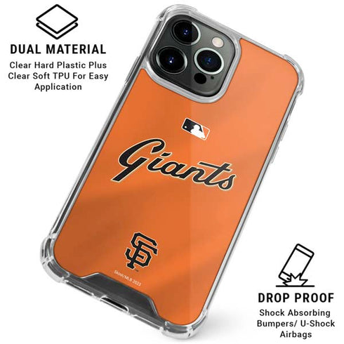 MLB San Francisco Giants Alternate Home Jersey iPhone 16 Pro Max Clear Case