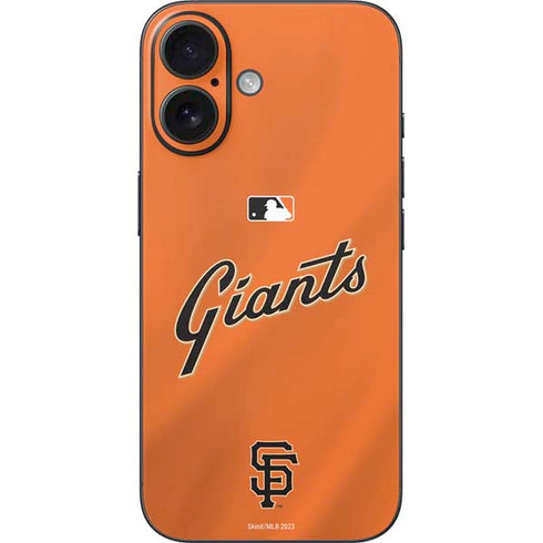 MLB San Francisco Giants Alternate Home Jersey iPhone 16 Skin
